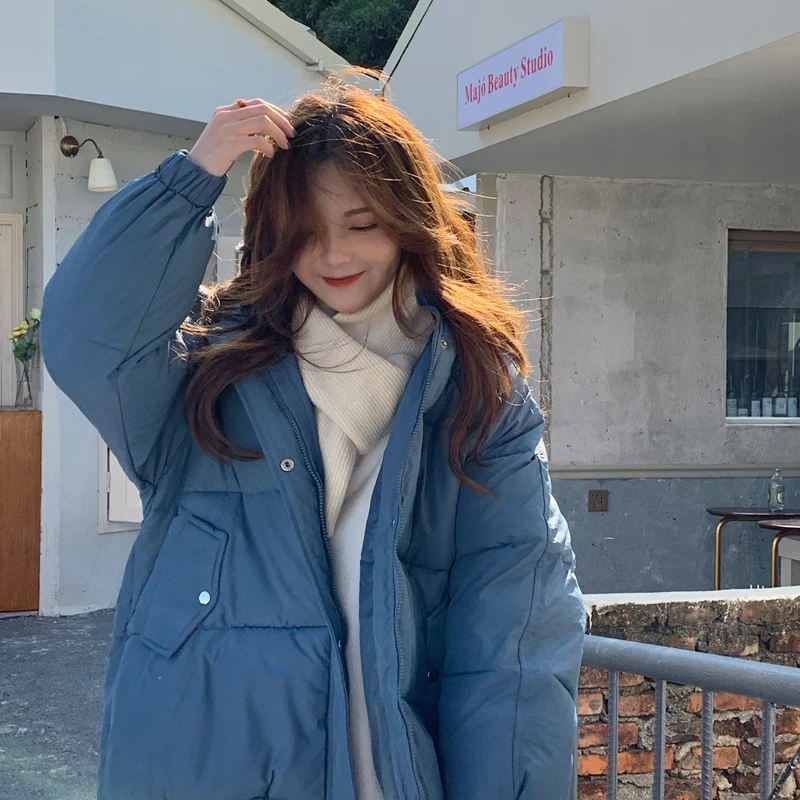 FNOCE chaquetas plumón para mujer, abrigos informales de manga larga con capucha, parkas que combinan con todo, moda - AliExpress