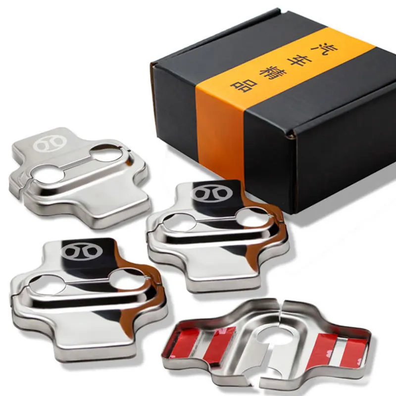 

For in Baojun Version BAIC Stainless Steel Door Lock Cover Unitang Modified Special Door Lock Cover Door Buckle Anti-Rust