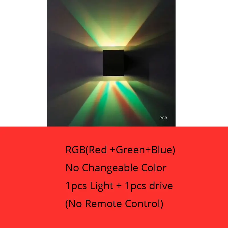 Современный светодиодный настенный светильник RGB с пультом дистанционного управления, 3 Вт, настенный светильник для гостиной, переднего балкона, прихожей, коридора