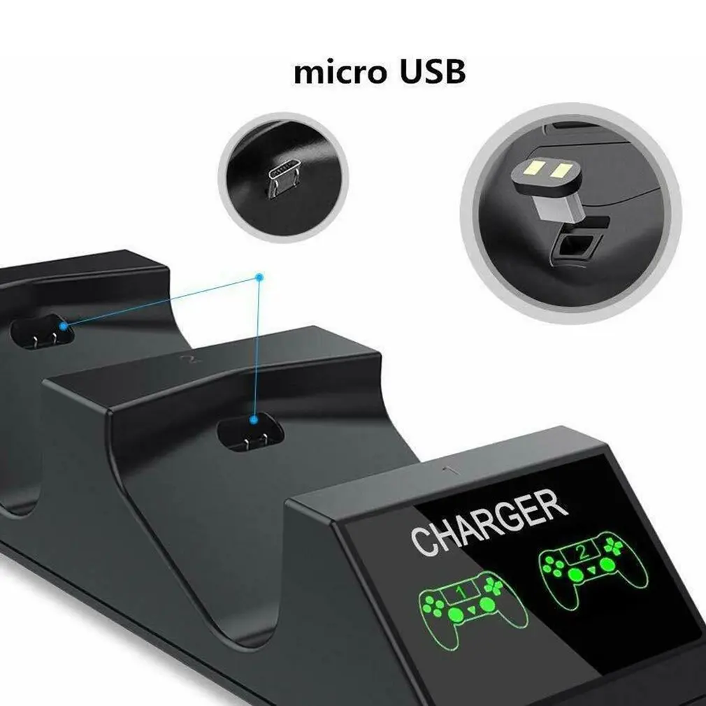 PS4 контроллер зарядное устройство PS4 USB зарядная док-станция зарядная станция для sony Playstation 4/PS4 Pro контроллер
