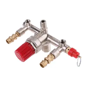 

Double Outlet Tube Alloy Air Compressor Switch Pressure Regulator Valve Fitting