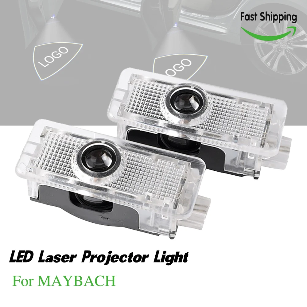 

LED car door light for maybach laser logo projector welcome lamp ghost shadow courtesy Luces for Mercedes-Benz CLA CLS E class