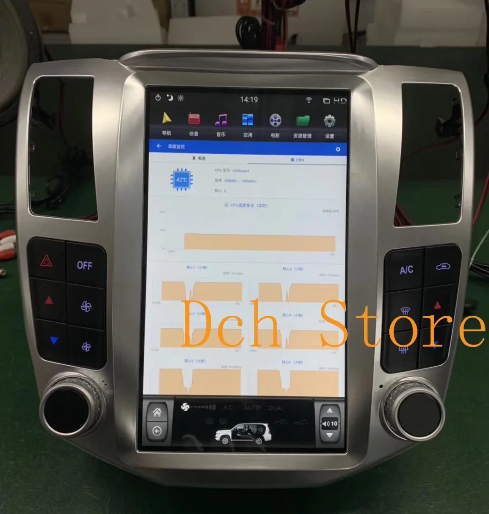 11,8 ''tesla стиль Android 8,1 автомобильный dvd-плеер gps для Lexus RX RX300 RX350 RX400 2004-2007 навигационные Головные устройства лента запись PX6