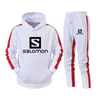 

New Running Pants Sets Men's Sports Suits Sportswear Set Polyester Fitness Training Cycling Tracksuit men Pocket Jogging Suit