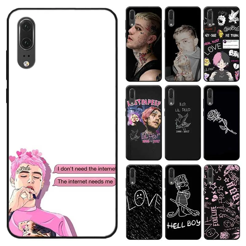 

Soft Silicone Phone Case for huawei honor 9x pro 8x 10 20 10 lite 20 pro Rap Singer Lil Peep hellboy Life Cry Baby