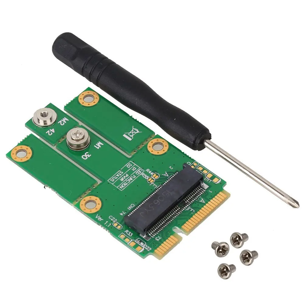 

M.2 (NGFF) Card to Mini PCI-E Express Converter Adapter Support for Laptop Desktop