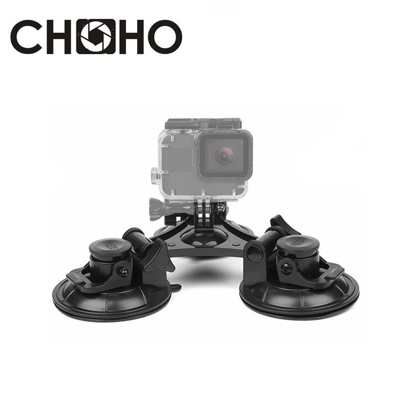 Аксессуары для Gopro автомобильный держатель на присоске треугольник с низким