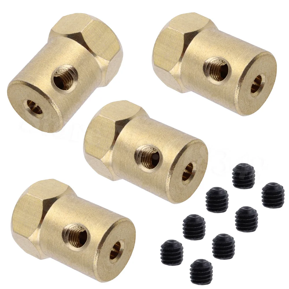 Соединительная муфта для шин двигателя постоянного тока 4 шт./лот гибкая 3/4/5/6/7/8 мм