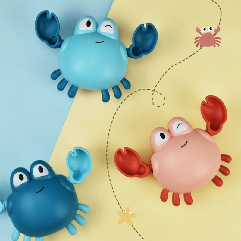 Игрушки для ванны краб заводная игрушка младенцев водные Пляжные малышей детей