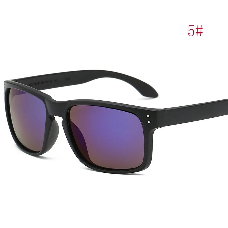 Новинка, модные квадратные солнцезащитные очки с О-образным вырезом для мужчин и женщин, классические винтажные очки для спорта и путешествий, роскошные O брендовые солнцезащитные очки UV400 - Цвет линз: 5
