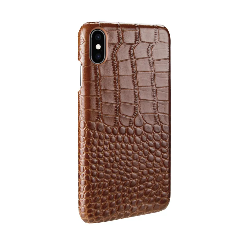 BestNull первый слой коровьей крокодиловой кожи линии задняя крышка чехол для iPhone XS смартфон