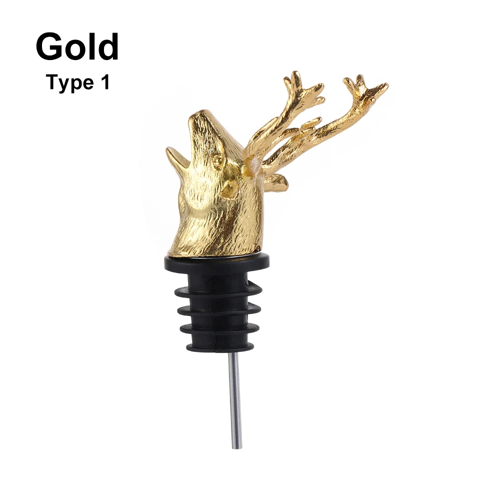 Wildlife Wine Pourer Bottle Stopper – Unique Bar Tool and Wedding Party Accessory
