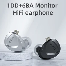 Cca Ckx 1DD + 6BA Drive Units Hifi Monitoring Oortelefoon Headset Met Afneembare 0.75Mm Pin Kabel In Ear Oortelefoon cca C12 C16