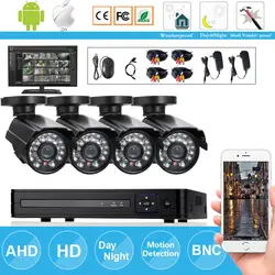 AHD 4CH 720P HDMI DVR HD наружная охранная AHD камера система 4 канала CCTV комплект для видеонаблюдения DVR AHD камера набор