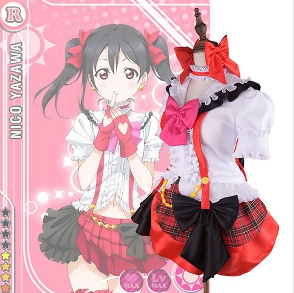 Love Live! Школьный идол проект Нико Ядзава костюмы для косплея костюм выступления на