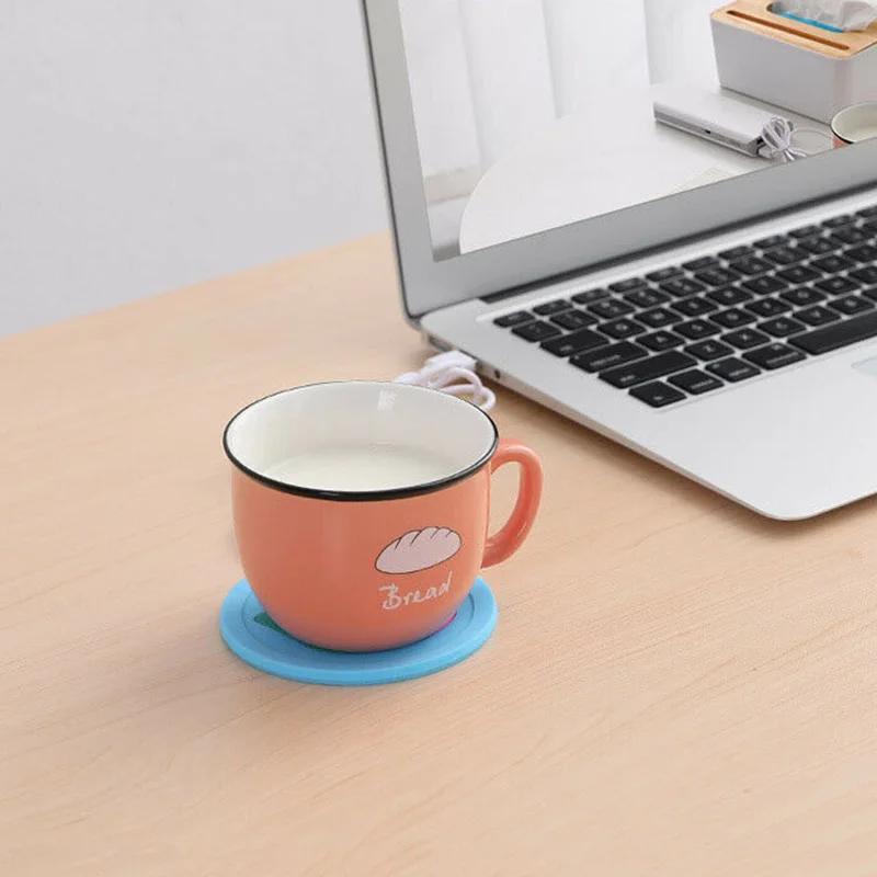 Горячая USB мощность Suply чай кофе чашка кружка подогреватель чашки коврик подставки для офиса L99