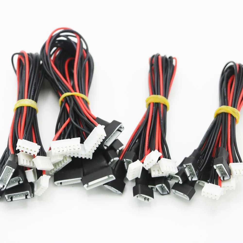 5 шт./лот JST XH 2S 3S 4S 6S 20 см 22AWG Lipo Баланс провода удлинитель заряженный кабель Шнур