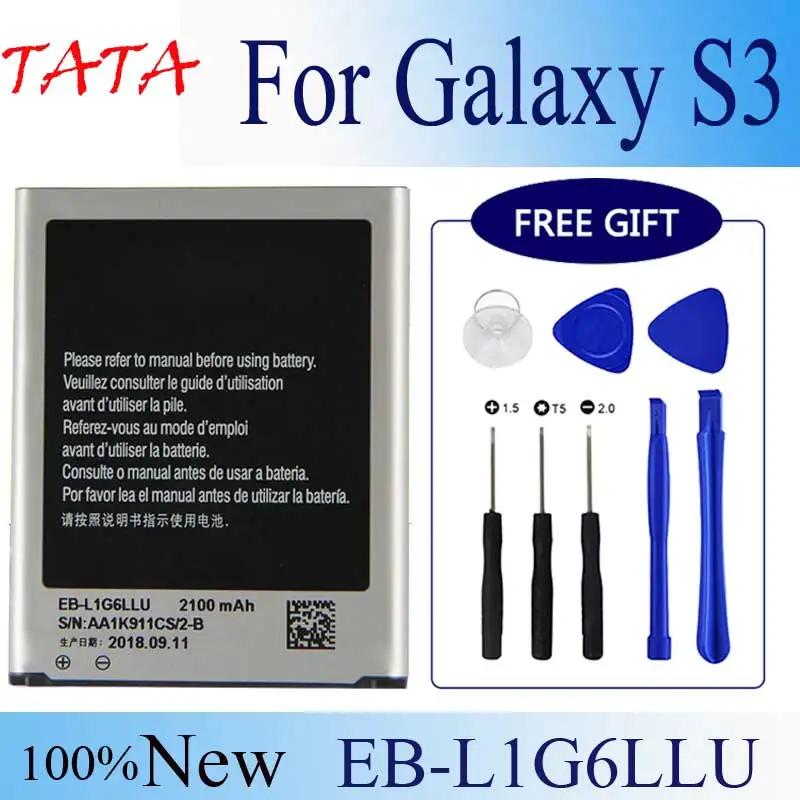 Для samsung Galaxy S3 I9300 I9308 L710 I535 настоящая сменная батарея для планшета EB-L1G6LLU с NFC 2100mAh |
