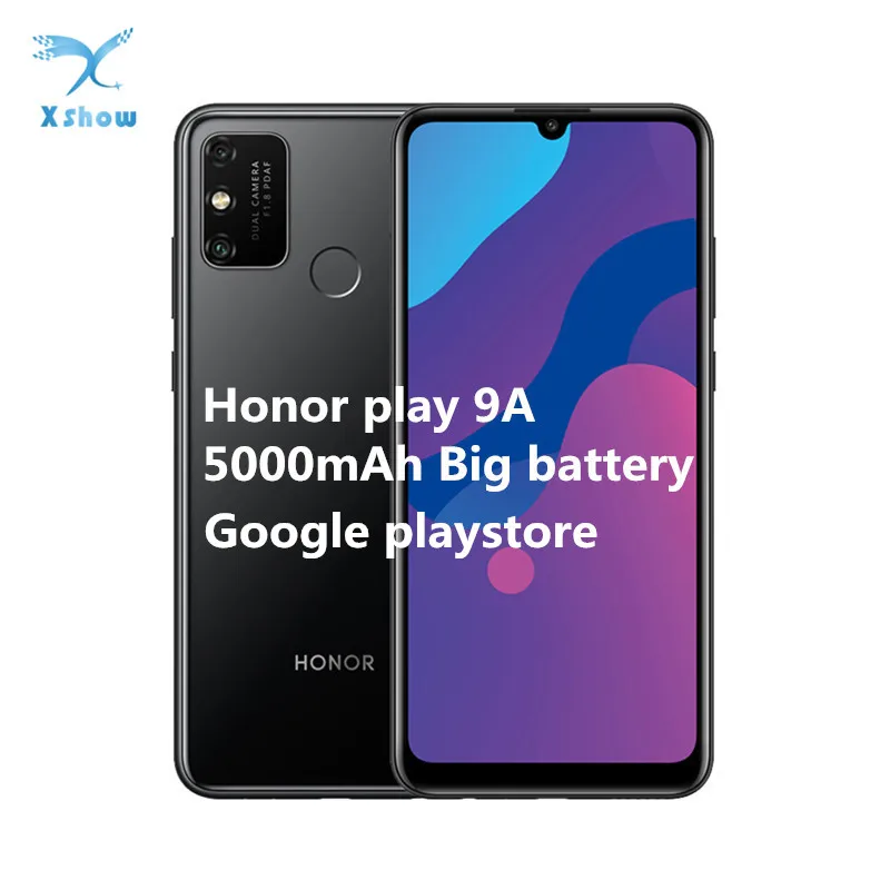 Сотовый телефон Honor Play 9A 6 3 дюйма 5000 мАч Восьмиядерный MT6765 сканер отпечатка пальца
