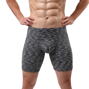 

Men’s Knee Length Underwear Fashion Loose U-convex Anti-wear Flat Angle Casual Sports Underwear