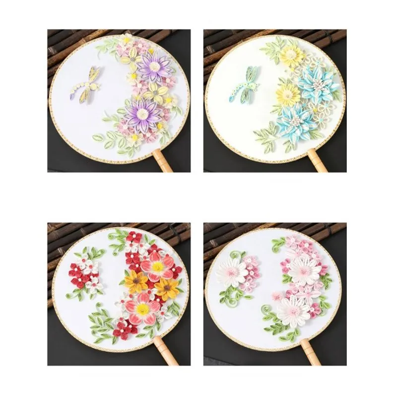 종이 아트 퀼링 종이 DIY 수제 팬 컬러 종이 재료, 포장 케이지 퀼링 스트립 도구
