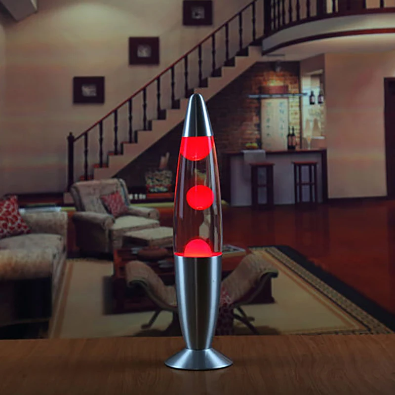 25W EU Lava Lamp Decorative Lamp Light Bedroom Night Lamp Bedside Lamp Aluminium Alloy Low Consumption High Brightness