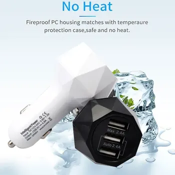 

Car Charger Auto Charger Universal Car Quick Charger Pad GPS Navigator 3USB Cigarette Lighter Original