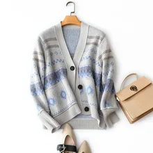 #Special Offers 100% Cashmere Mode Femme 2019 Womens New Arrival Sweaters Warm Women's Knitted Cardigans V-Neck England Style Single Breasted #Special Offers 100% Cashmere Mode Femme 2019 Womens New Arrival Sweaters Warm Women's Knitted Cardigans V-Neck England Style Single Breasted