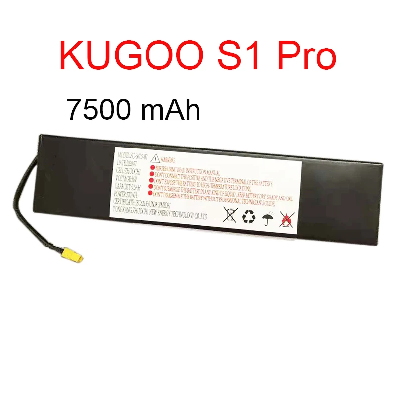 Batterie de remplacement 36V 6Ah/7.5Ah Li pour KUGOO S3 & S3 PRO (anci –  Kugoo Officiel