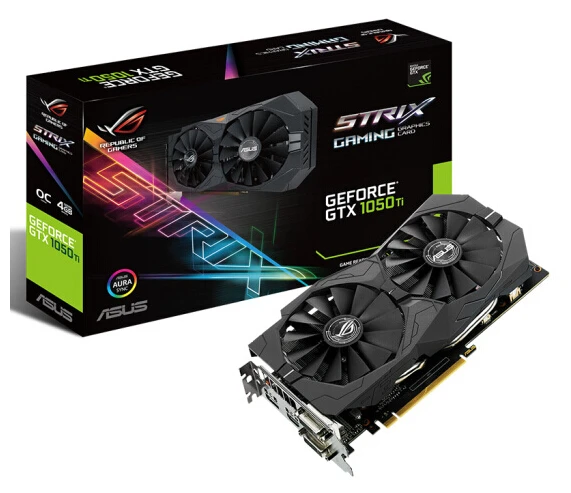 Asus ROG STRIX-GTX1050TI-4G-GAMING игровая графика GTX1050Ti 4G