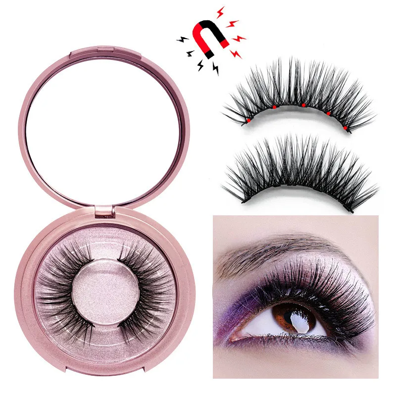 

Magnet false eyelash glue-free magnetic eyelashes 3D false eyelashes hand-grinding