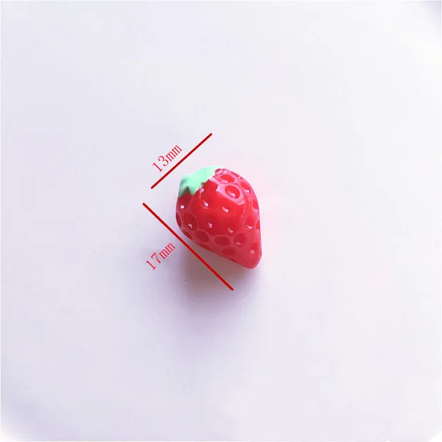 10pcs DIY Resin Charms Slime Supplies Additions Decor For Slime All Filler Cute Strawberry Phone Case Accessories Craft Ornament 6