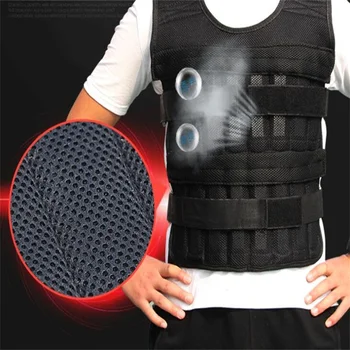 

Empty Invisible weighted vest Adjustable Capacity 15kg Physical training sand bag Weight-bearing sandbag without Steel plate