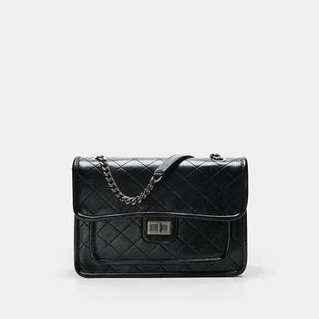

сумка женская 2020 Women's New Style Small Square Bag Car Line Rhombus Chain Rock One-shoulder Bag Simple Fashion Messenger Bags