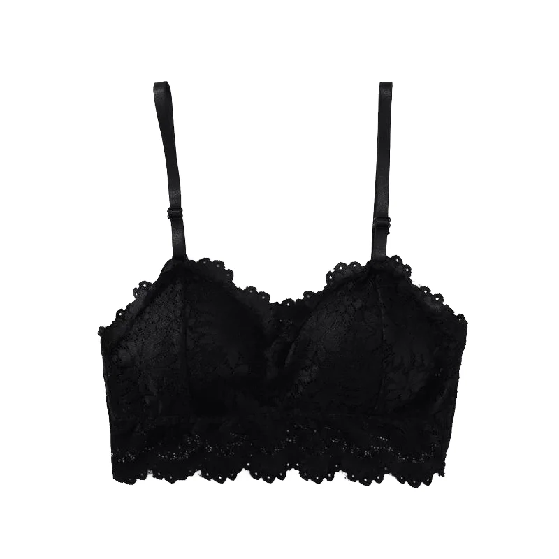 Women Bralette Sexy Push Up Underwear Lace Seamless Crop Top Bra Ladies Tube Top Women's V-Neck Lingerie Female Sports Bra women lingerie bra women tube tops