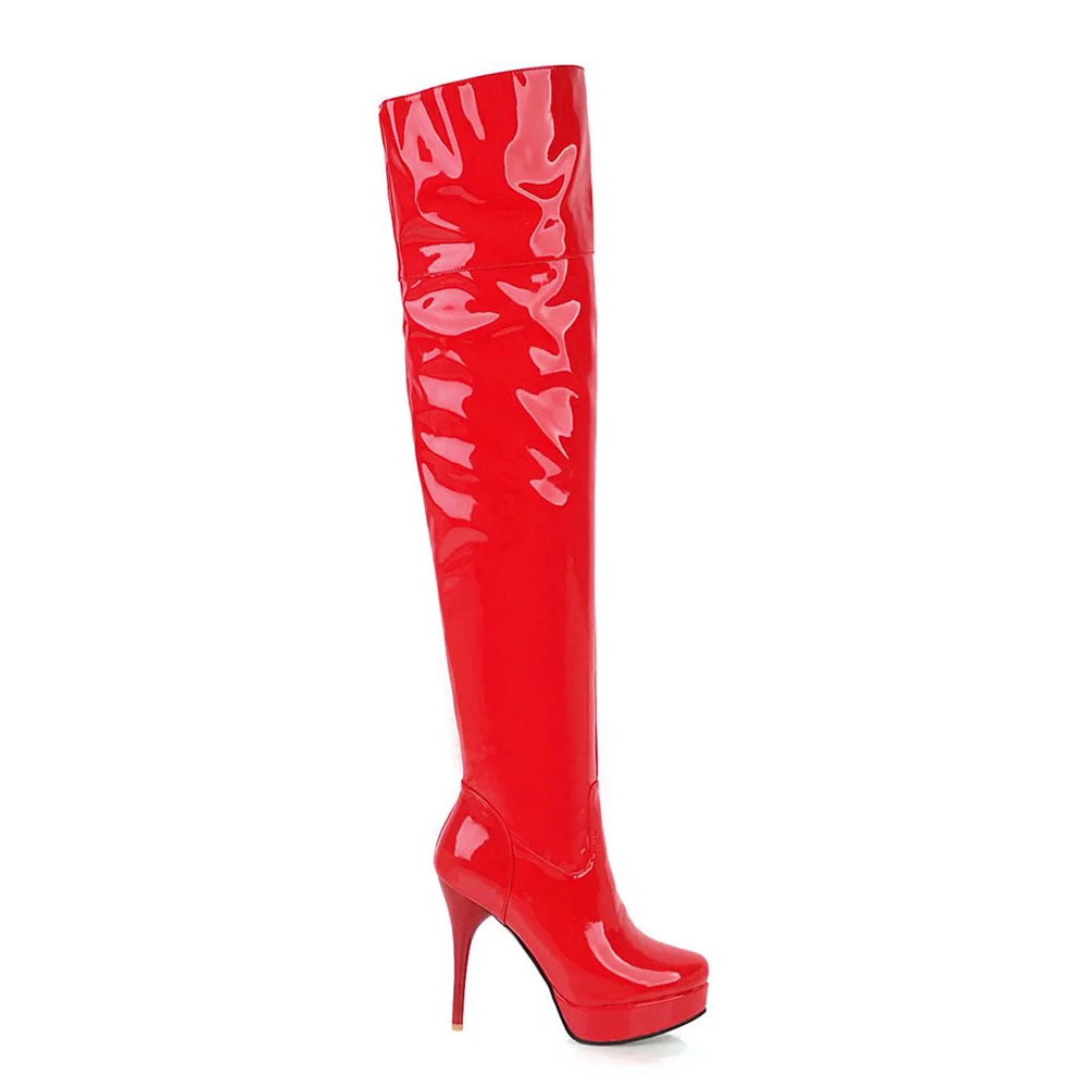 SARAIRIS Winter Over the knee boots women shoes high quality platform high heels shoes woman sexy Party boots Large size 32-48