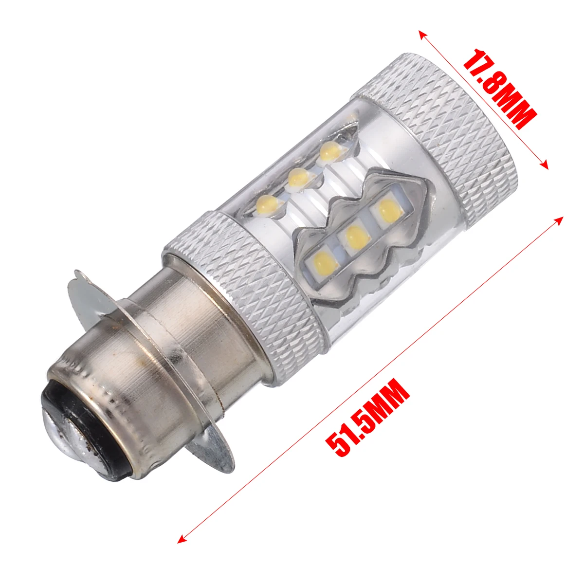 Universal 1pcs P15D H6M Motorcycle Headlight Day-time Running Moto 20SMD LED Bulbs Lights 6500K-8500K Motobike Scooter Lamps