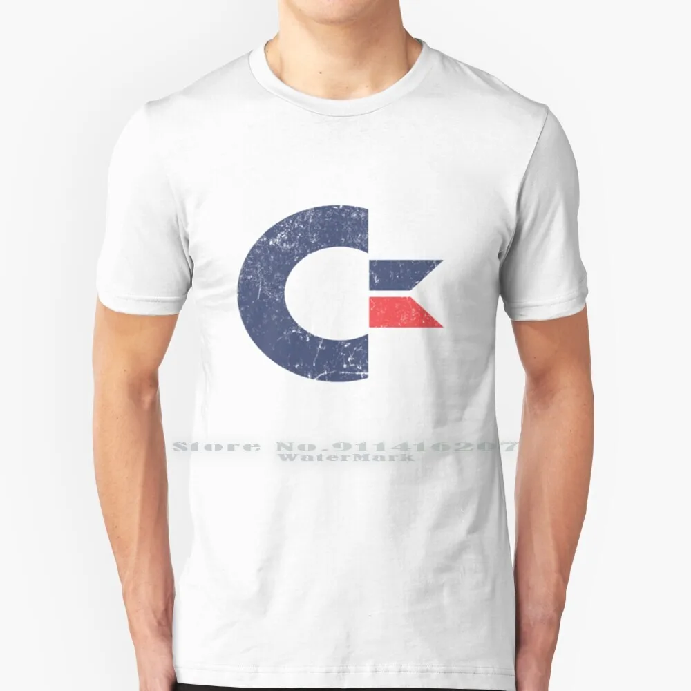 Commodore International T Shirt 100% Puro Cotone Commodore International Gaming Vintage Gaming Commodore 64