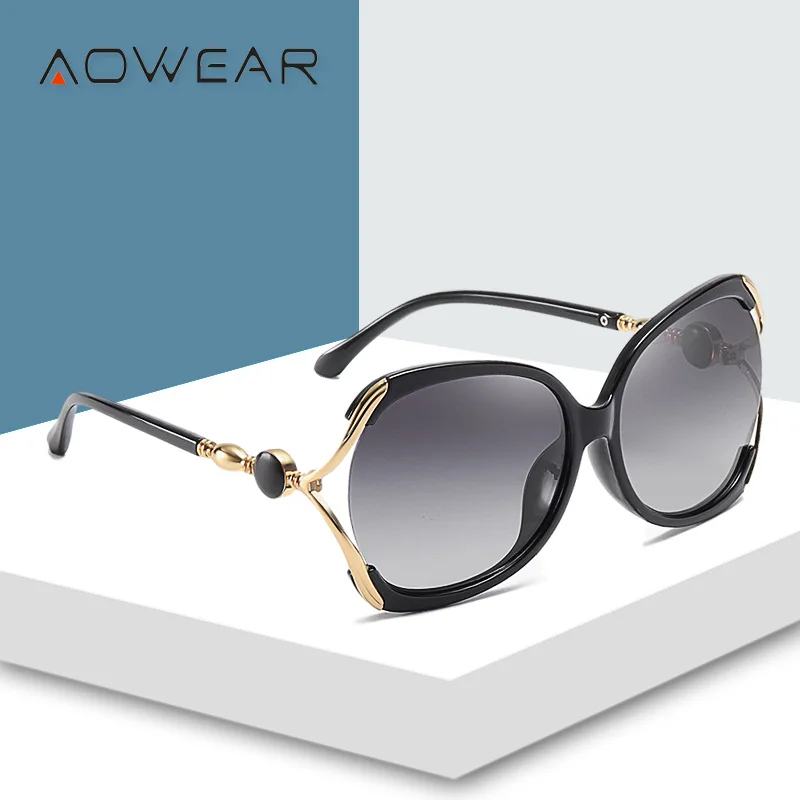 Солнцезащитные очки AOWEAR в винтажном стиле женские роскошные брендовые солнечные