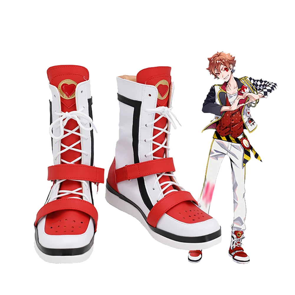 

Twisted Wonderland Ace Trappola Cosplay Boots Ace White Shoes Custom Made for Unisex