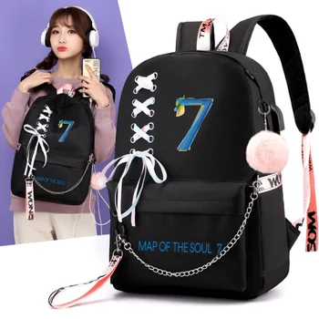 

New Fashion School Backpack Travel Bag Computer Bag Schoolbag Usb Backpack Bag