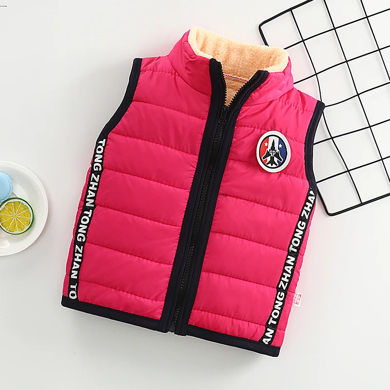 

0-6T Autumn Winter 2020 Boys Girls Vest Jacket light white duck down vest Kid Cotton Waistcoat baby Solid zipper Vest