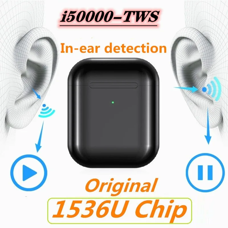 i50000 tws 1:1 Aire 2 Смарт сенсор всплывающие наушники Беспроводная зарядка Bluetooth наушники pk i200 i500 i10000 i9000 tws