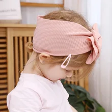 

Adjustable Newborn bebe Large Bow Baby Girls Headband HairBows Kids Headwrap Oversize Children Headwear Wide Head Turban Bandeau