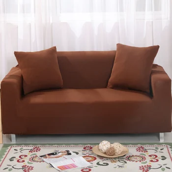 

Solid Color Elastic Sofa Cover Spandex Modern Polyester Corner Sofa Couch Slipcover Chair Protector Living Room 1/2/3/4 Seater