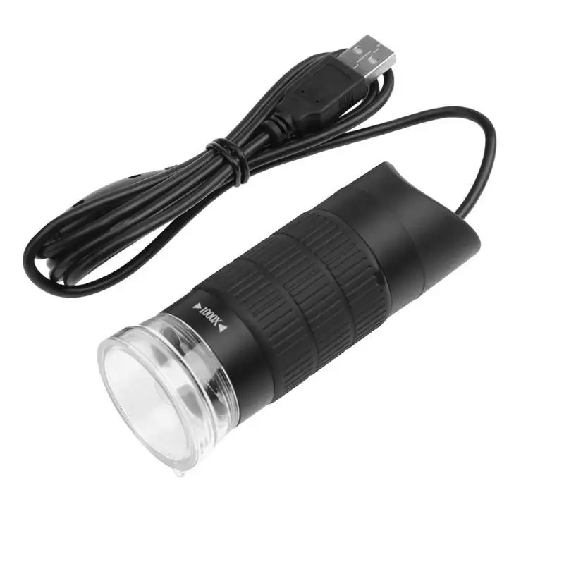 USB Цифровые микроскопы 1000X5 Мп электронный эндоскоп Лупа с переменным фокусным расстоянием Камера с 8 светодиодный регулируемый Яркость Форма Мягкая светильник