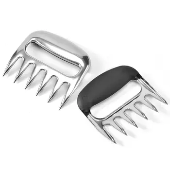 

2 Pcs Stainless Steel Bear Claw Barbecue Fork Dividing Machine Meat Tearing Tool