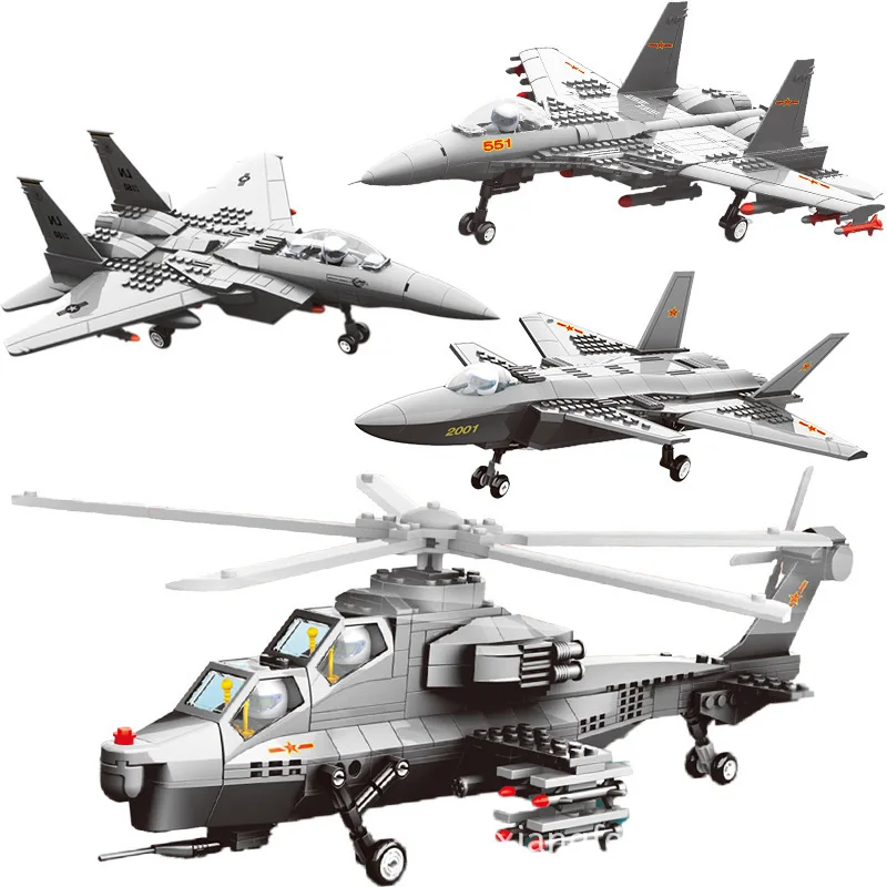 

Building Blocks Fit Legoingly 281Pcs Military Series J15 Carrier-based Fighter Airplane Model Toys For Adults Kids Gifts