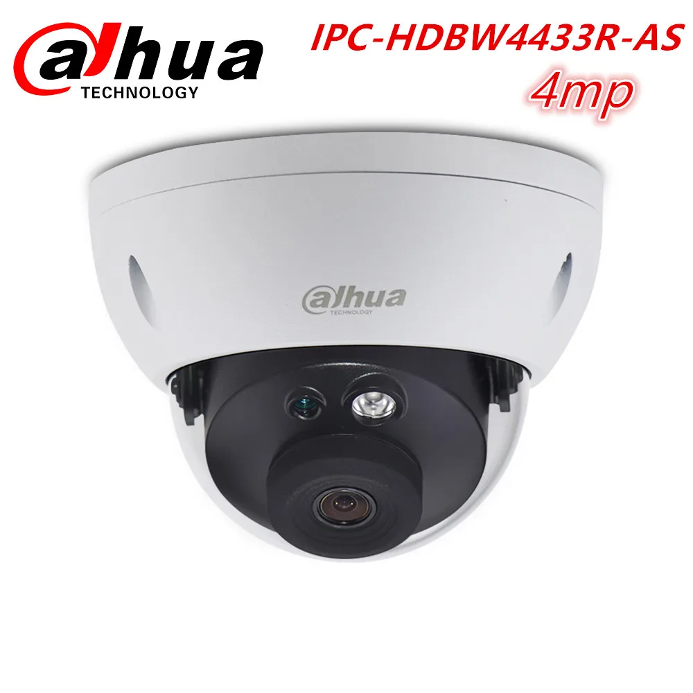 

DH Chinese Original 4MP security Camera CCTV camara IPC-HDBW4433R-AS network dome IP6 POE SD slot Audio alarm IP camera