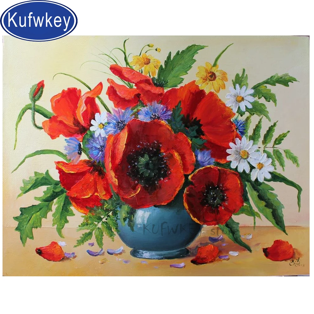 3d Алмазный рисунок пейзаж цветок вышивка крестиком Алмазная полная выкладка